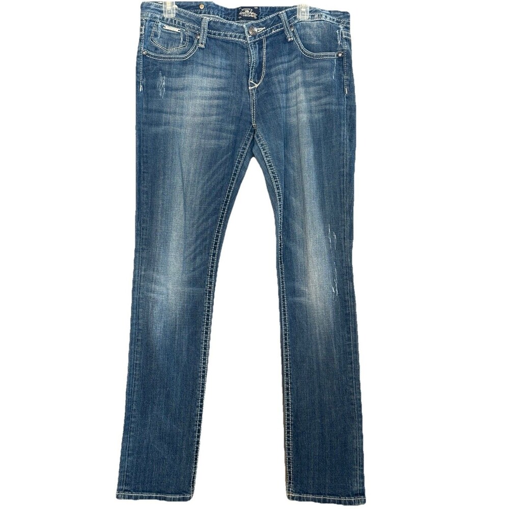ReRock for Express Womens Skinny Denim Blue Jeans Size 12R